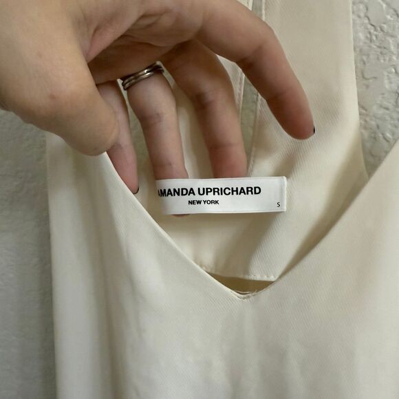 AMANDA UPRICHARD Lowell Jumpsuit in Ivory Size Small - Picture 4 of 4